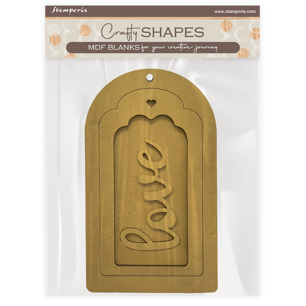 Stamperia Timeless Tag Crafty Shapes klsm54