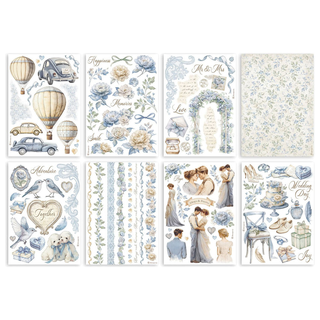 Stamperia Timeless Washi Pad Sheets A5 sbw20 pages