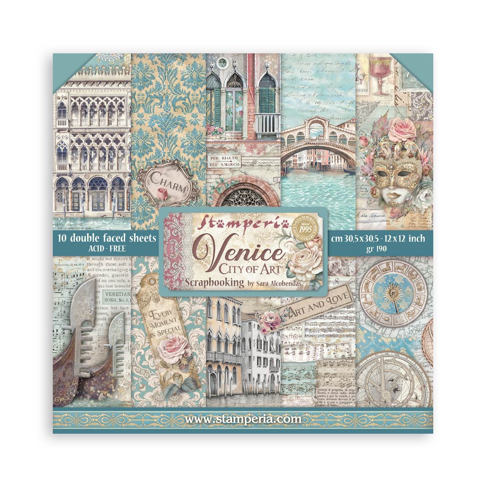 Stamperia Venice City Of Art 12x12 Paper sbbl172
