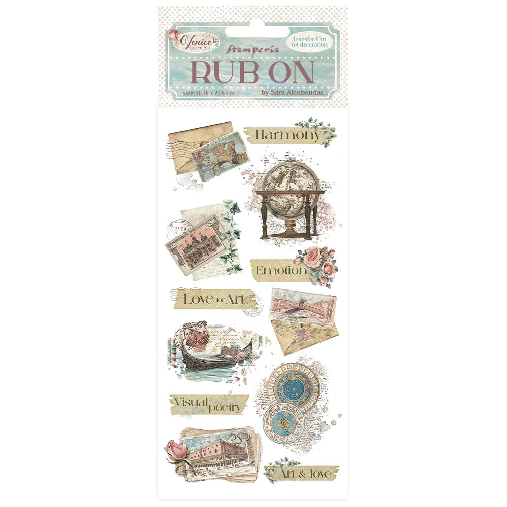 Stamperia Venice City Of Art Letters Rub Ons dflrb168
