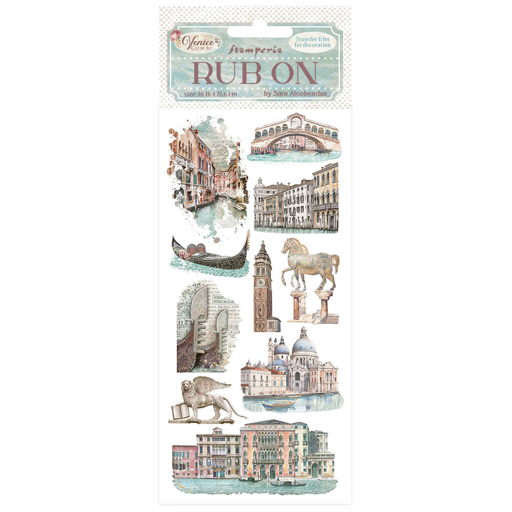 Stamperia Venice City Of Art Monuments Rub Ons dflrb170
