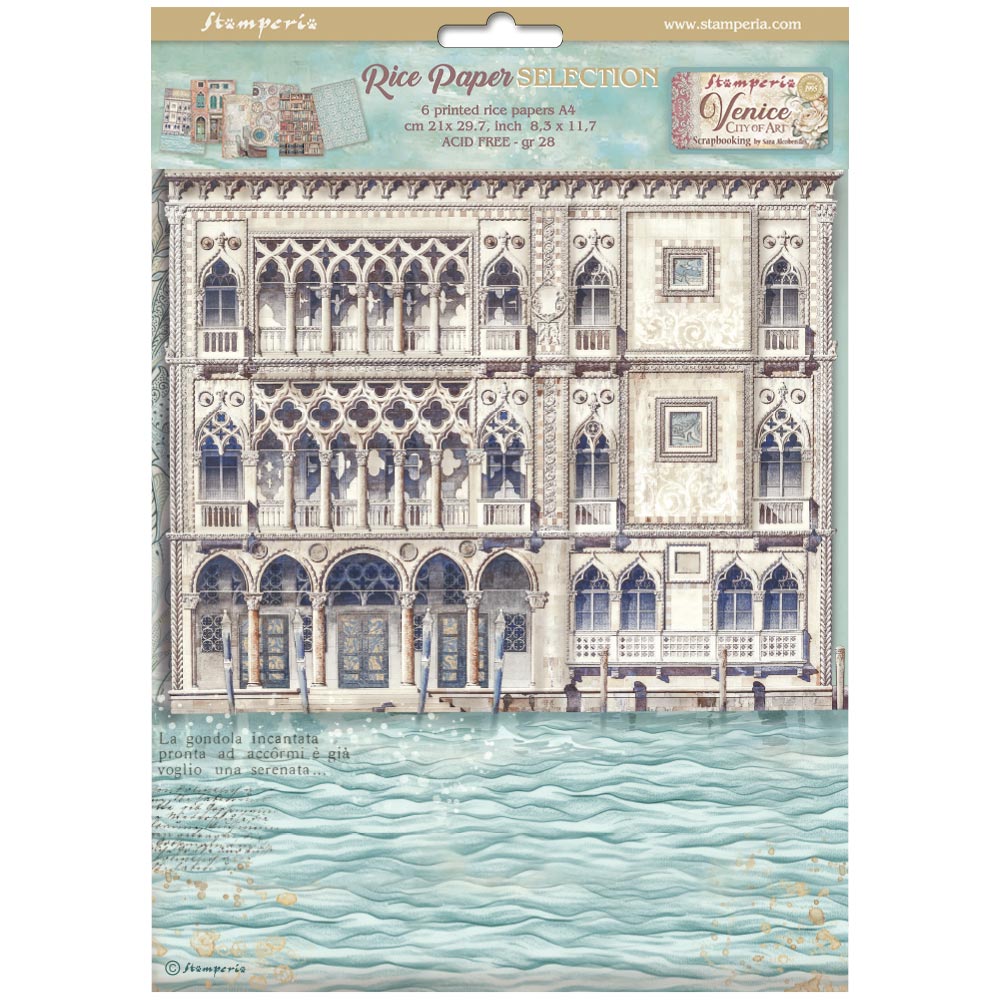 Stamperia Venice City Of Art Rice Paper A4 dfsa4xvn

