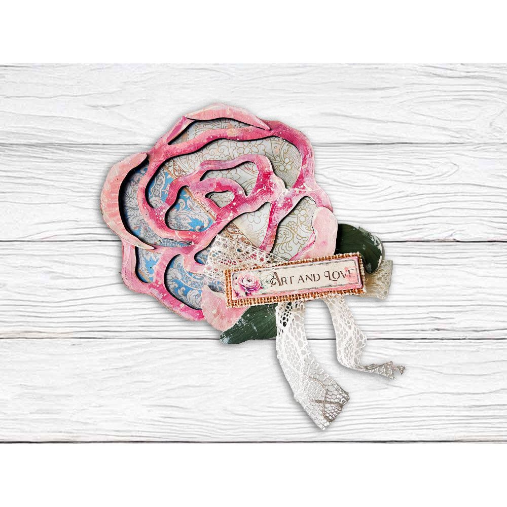 Stamperia Venice City Of Art Roses Crafty Shapes klsm56 art