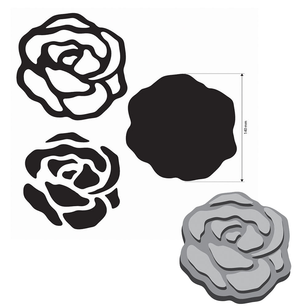 Stamperia Venice City Of Art Roses Crafty Shapes klsm56 dimensions