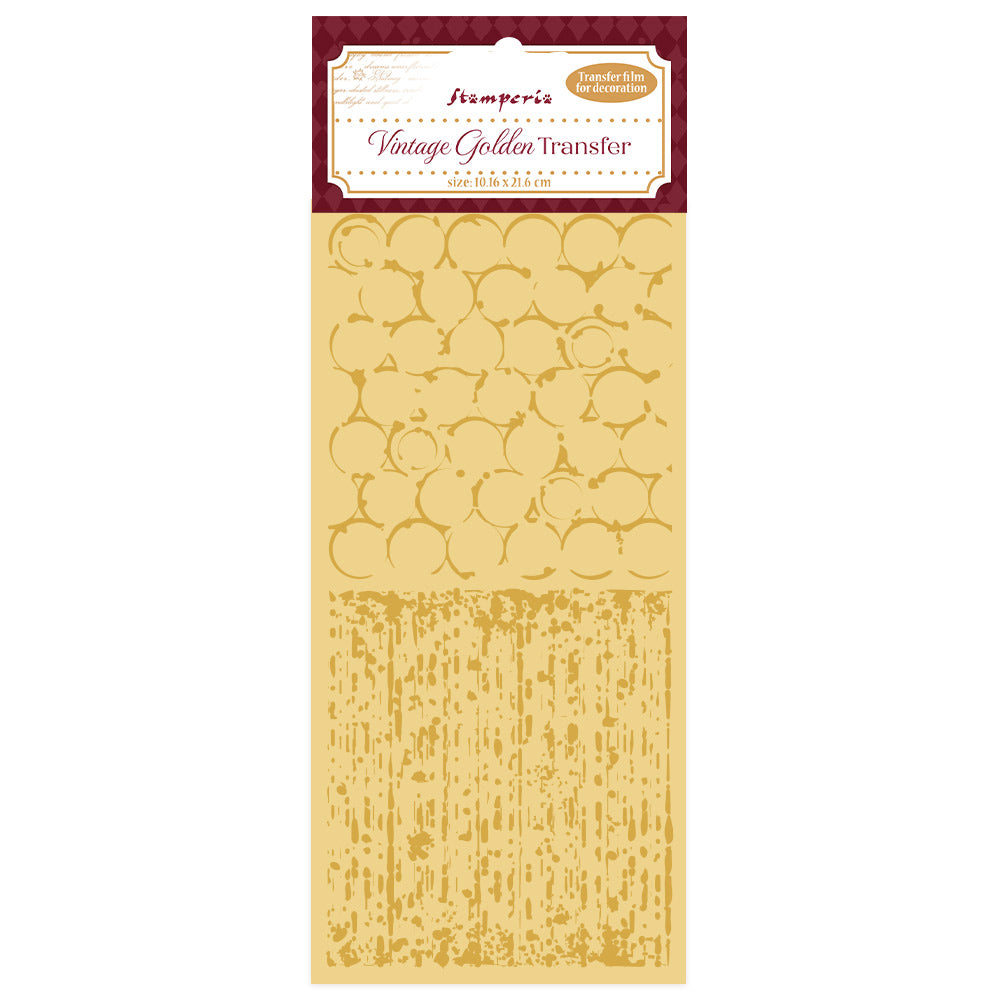 Stamperia Vintage Golden Transfer Backgrounds dflrgt03