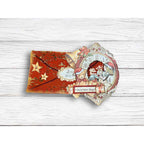 Stamperia Vintage Golden Transfer Backgrounds dflrgt03 christmas magic