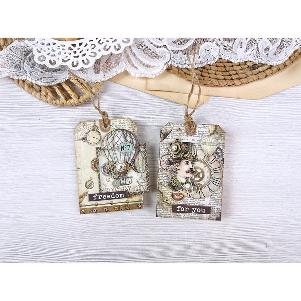 Stamperia Voyages Fantastiques Junk Journal sbjk05 tags