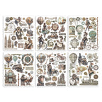 Stamperia Voyages Fantastiques Rub On Kit dflrbxg01 sheets