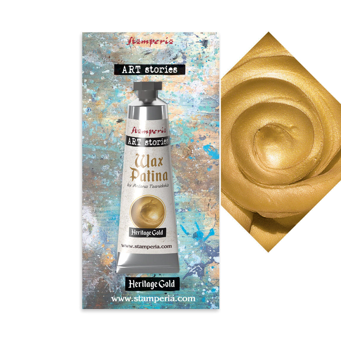 Stamperia Wax Patina Heritage Gold kecw06