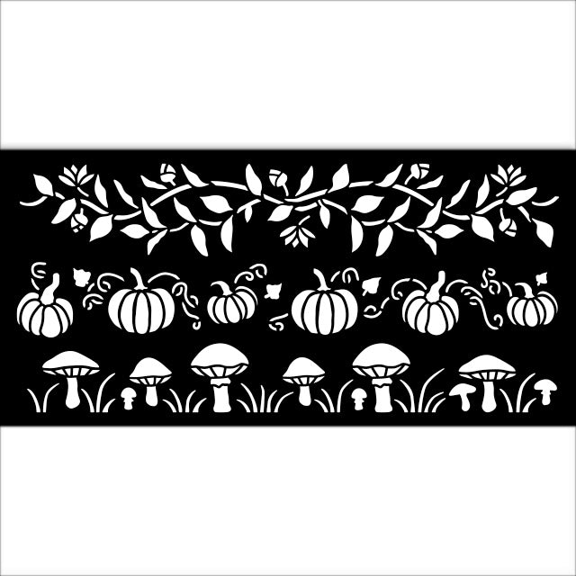 Stamperia Whispering Woods 3 Stripes Stencil kstdl130
