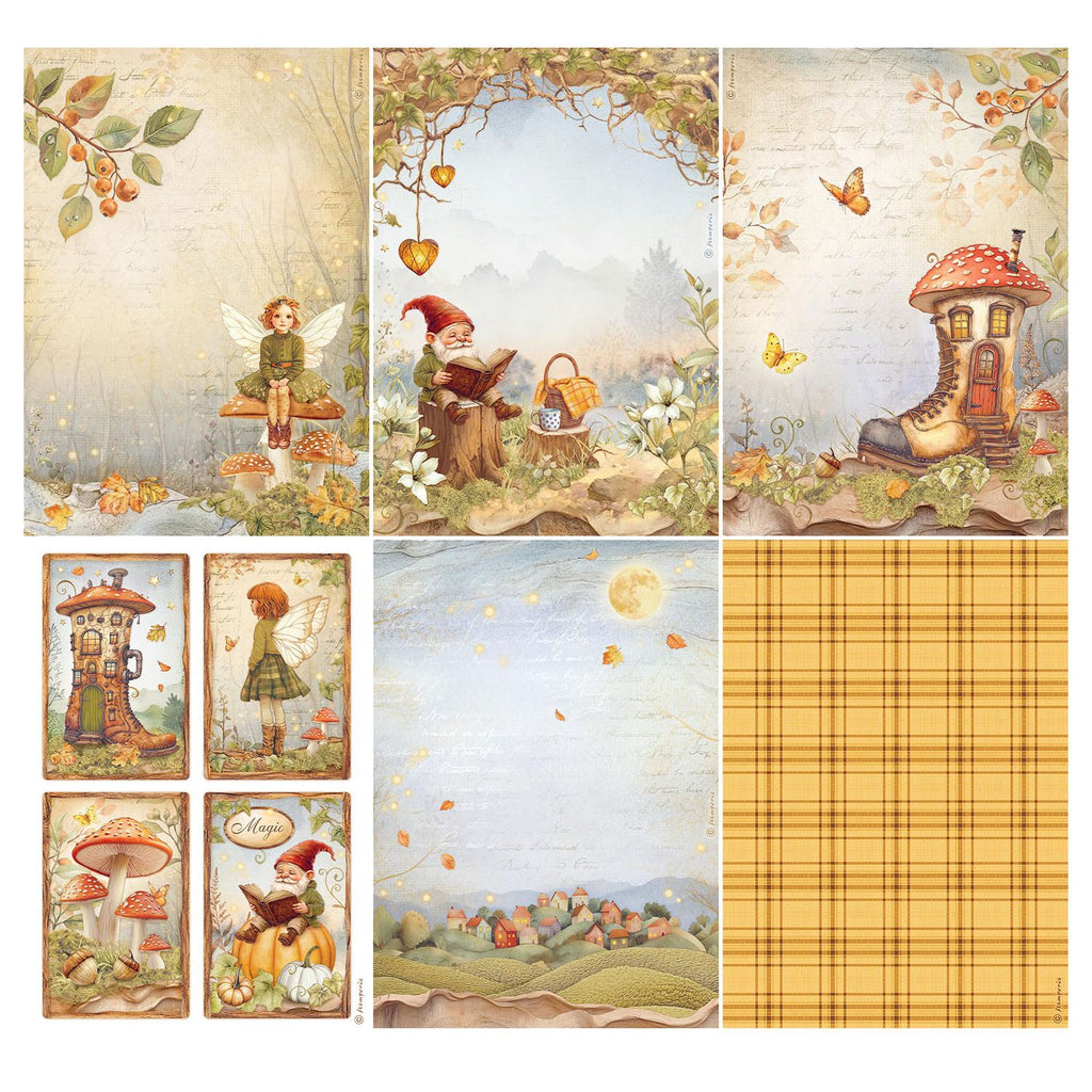 Stamperia Whispering Woods A4 Rice Paper dfsa4xww boot