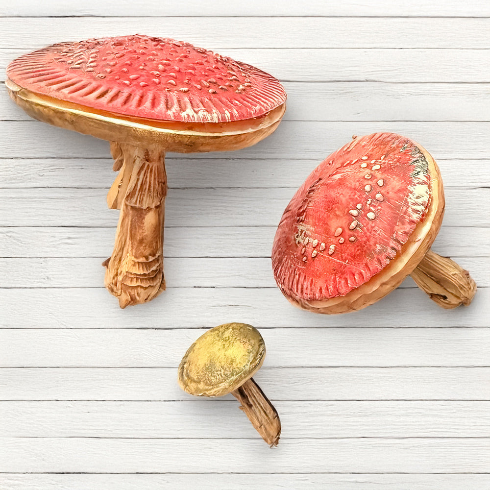 Stamperia Whispering Woods Mushrooms 3d A5 Silicone Mold kacma588 mushrooms