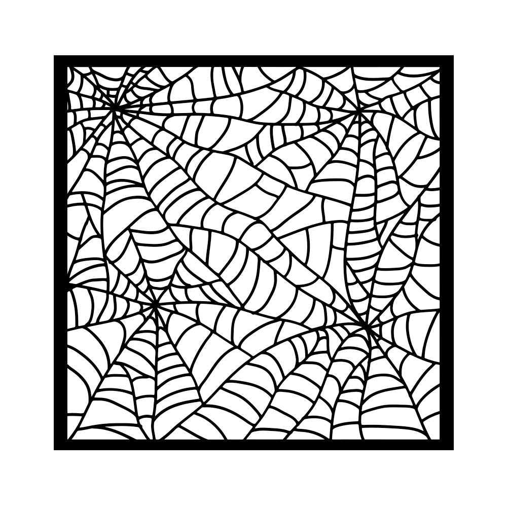 Stamperia Whispering Woods Spider Pattern Stencil kstdq127

