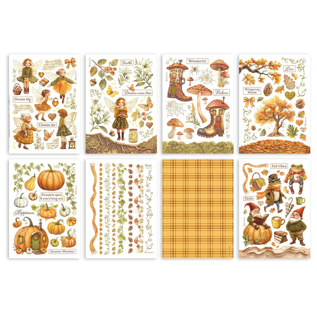 Stamperia Whispering Woods Washi Pad A5 Sheets sbw24 pages
