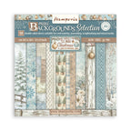 Stamperia White Christmas Backgrounds 12x12 Paper sbbl191