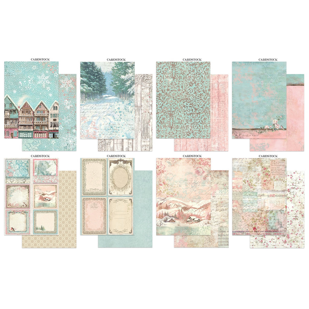 Stamperia Winter Magic Journal Focus Points sbjks04 cardstock