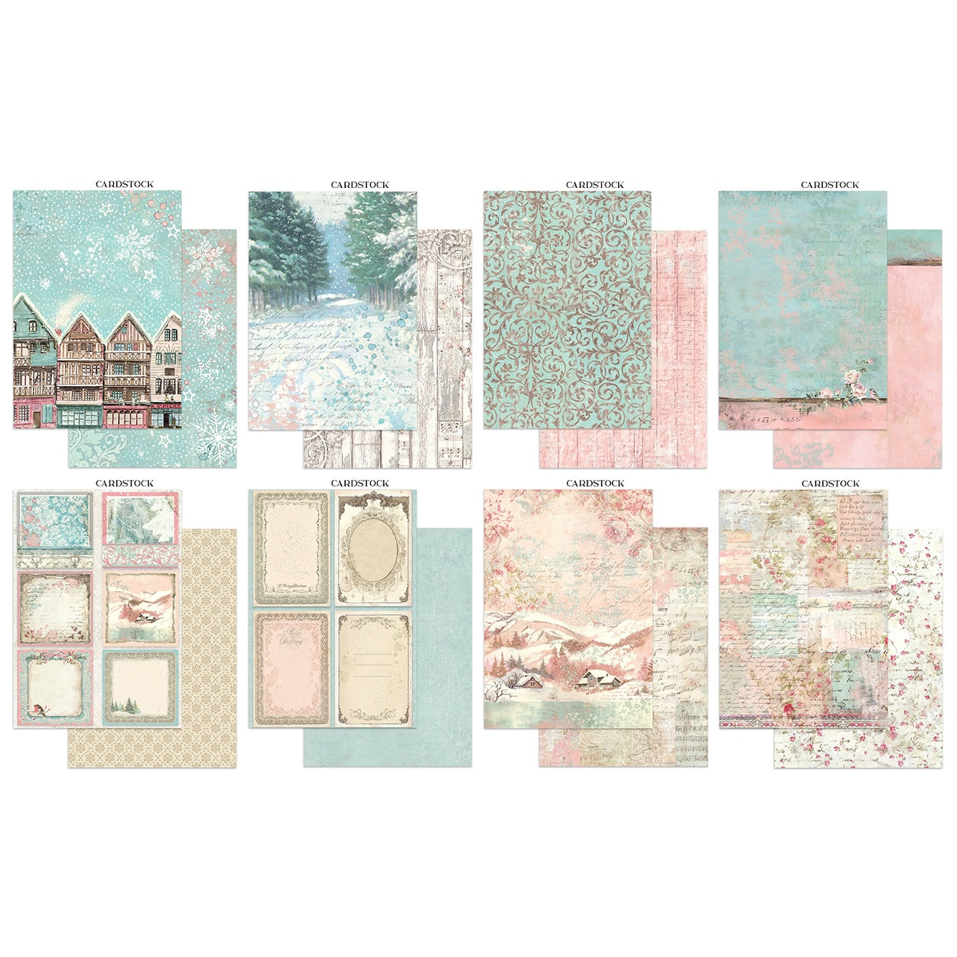 Stamperia Winter Magic Journal Focus Points sbjks04 cardstock