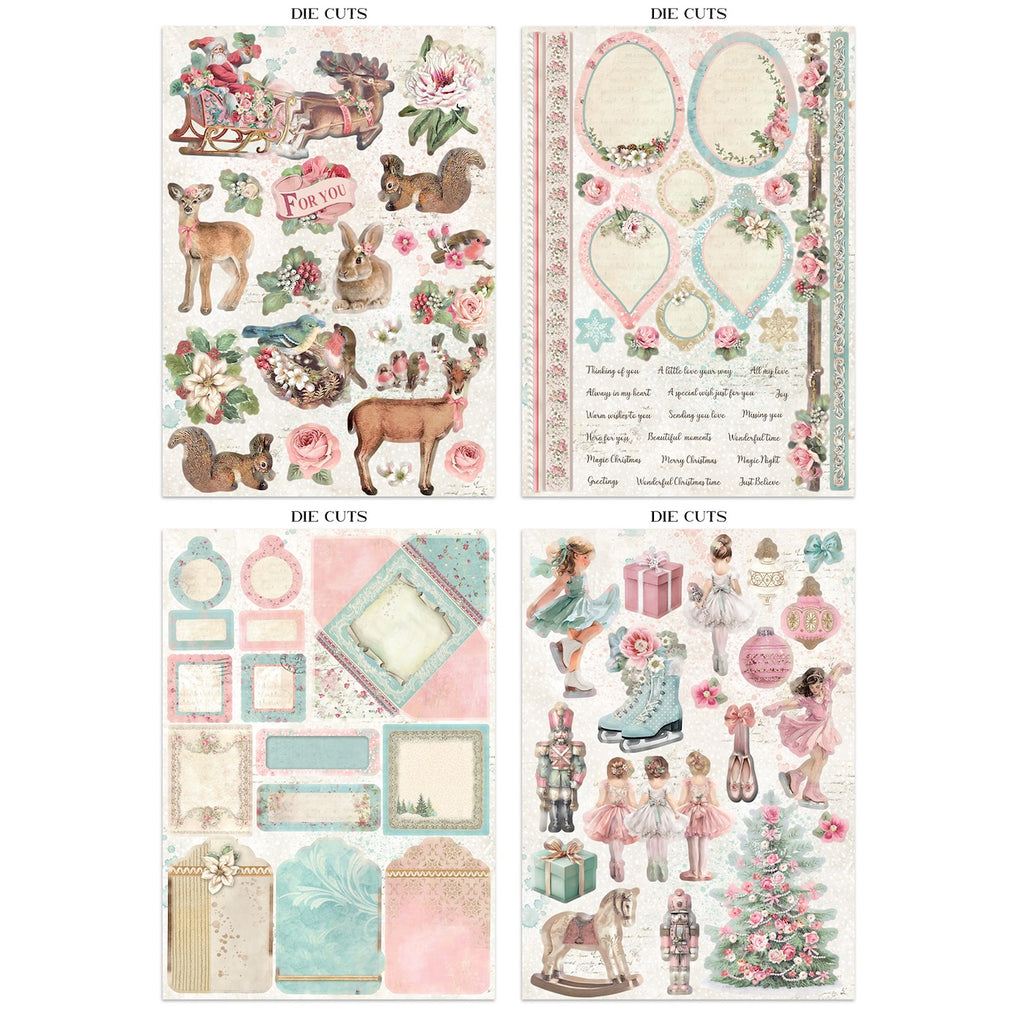 Stamperia Winter Magic Junk Journal sbjk25 die cuts