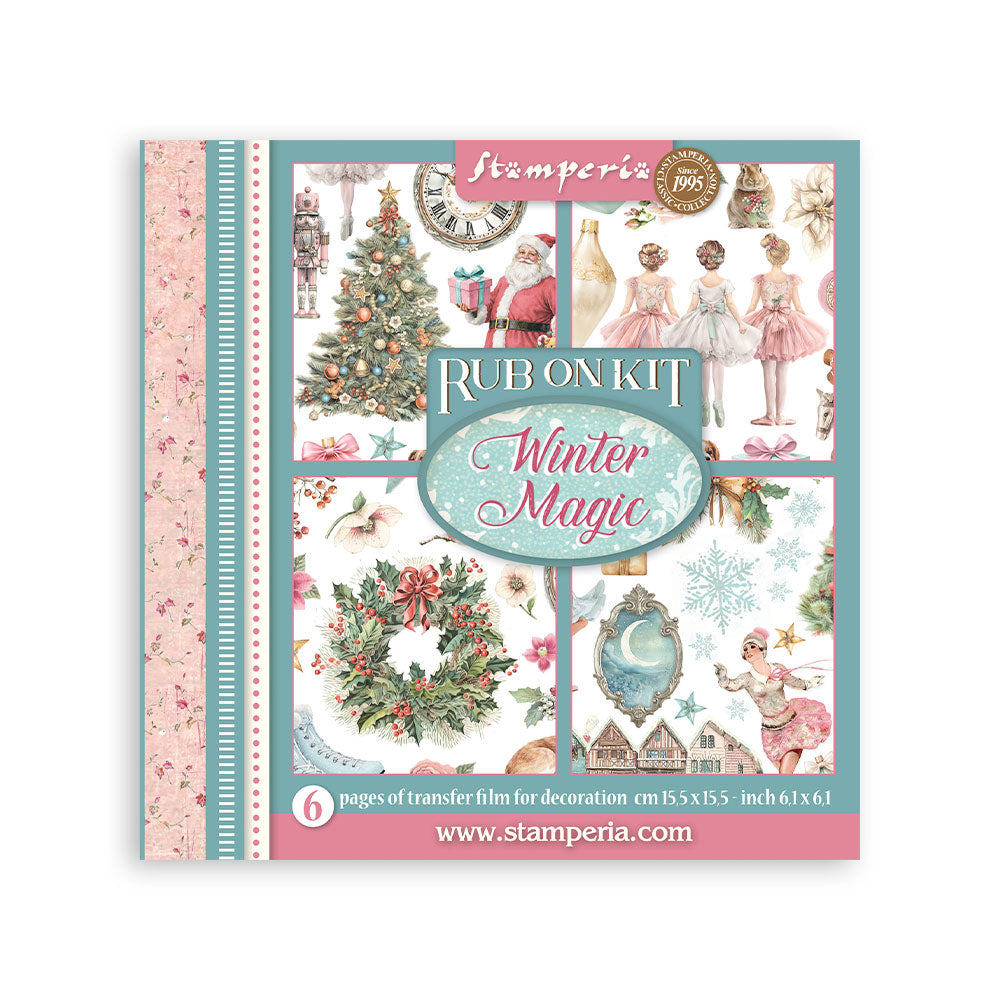 Stamperia Winter Magic Rub On Kit dflrbx18
