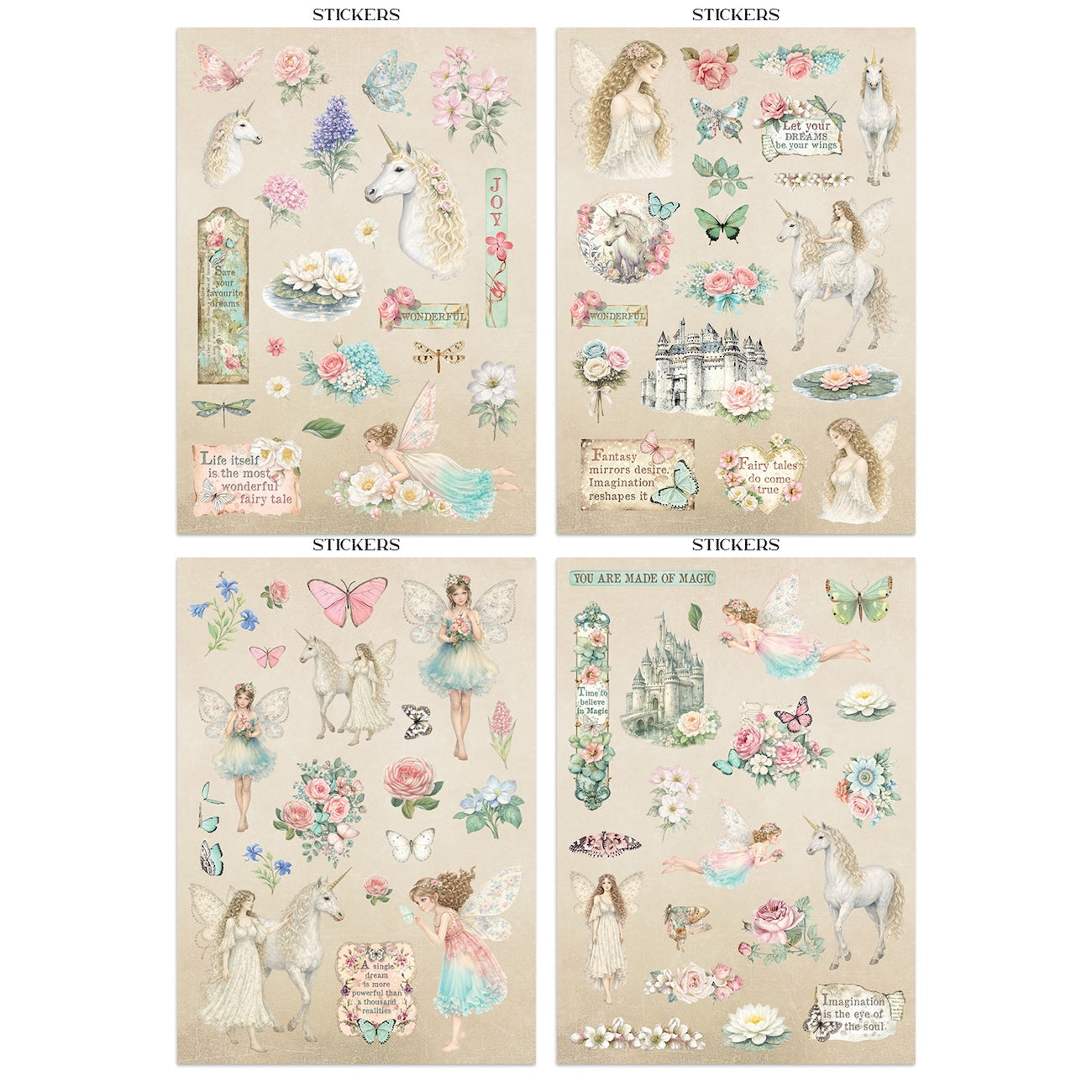 Stamperia Wonderland Junk Journal sbjk21 stickers