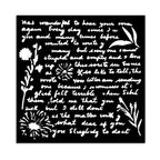 Stamperia Writings Pattern Small Stencil kstds20