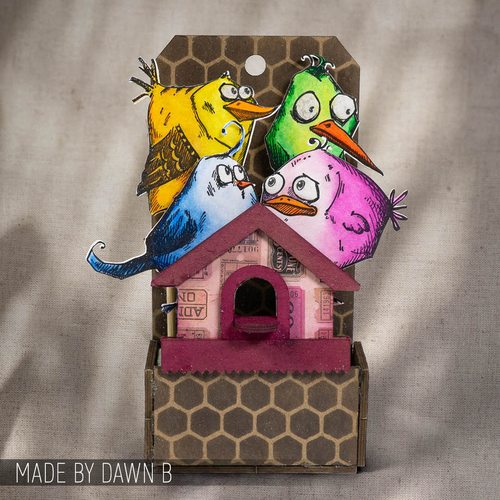 Stampers Anonymous Birdhouse Ornament Laser Cut Boards orn01 Dawn