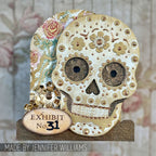 Stampers Anonymous Sugar Skull Laser Cut Boards orn04 flowers skull board jennifer williams