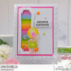 Stamping Bella Beach Bundle Girl in a Pinch Cling Stamp eb1384 sunshine