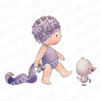 Stamping Bella Beach Bundle Girl with a Seagull Cling Stamps eb1386
