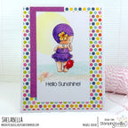 Stamping Bella Beach Vibes Sentiment Cling Stamps eb1401 sunshine