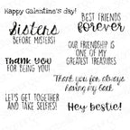 Stamping Bella Best Friends Sentiment Set Cling Stamps eb1460