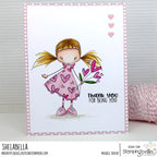 Stamping Bella Best Friends Sentiment Set Cling Stamps eb1460 flower