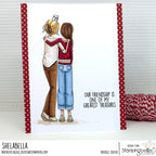 Stamping Bella Best Friends Sentiment Set Cling Stamps eb1460 treasures