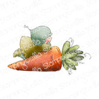 Stamping Bella Bundle Girl with a Carrot Cling Stamp eb1371