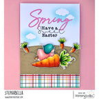 Stamping Bella Bundle Girl with a Carrot Cling Stamp eb1371 spring