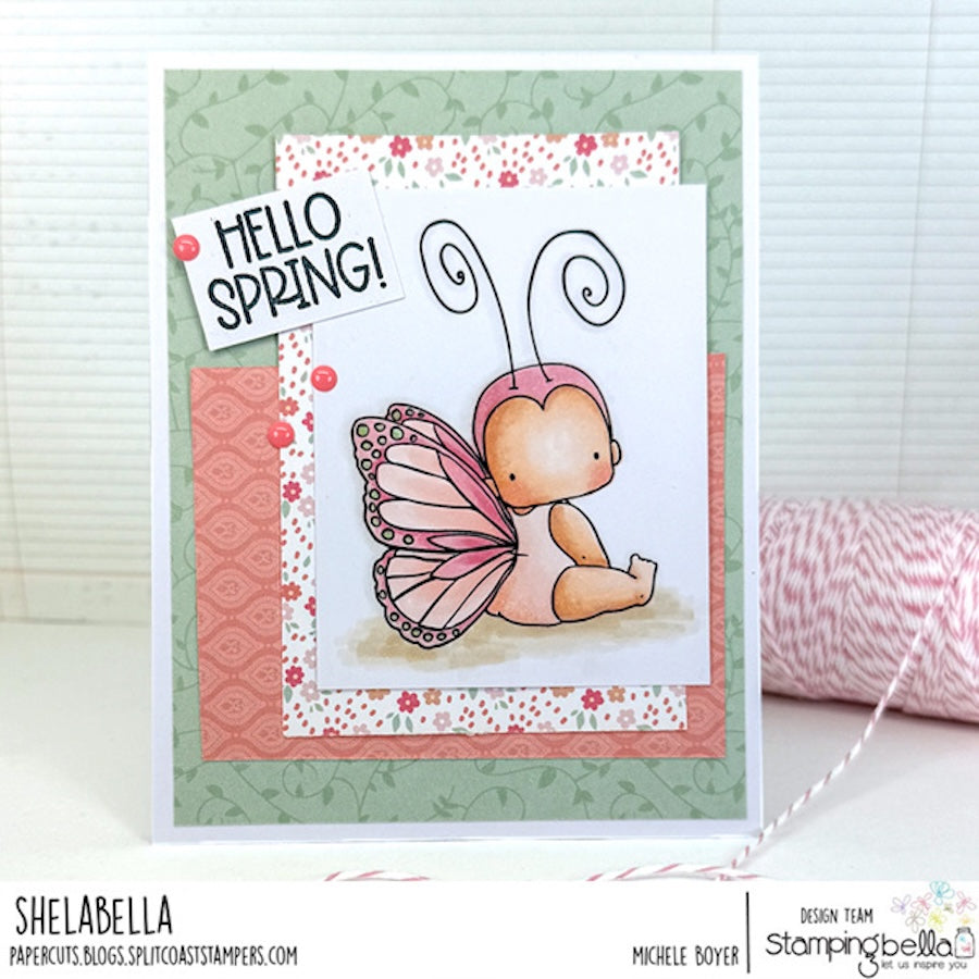 Stamping Bella Butterfly Baby Cling Stamp eb1387 spring