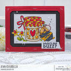 Stamping Bella Buzzy Bee and the Honey Jar Cling Stamp ag1477 whats the buzz