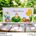 Stamping Bella Cabbage Patch Boy and Girl Cling Stamps eb1360 welcome