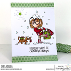 Stamping Bella Christmas Shopping Pals Cling Stamp ag1345 snowing