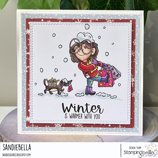 Stamping Bella Christmas Shopping Pals Cling Stamp ag1345 winter