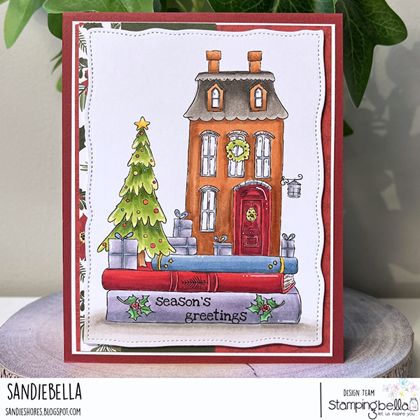 Stamping Bella Christmas Stories are the Best Cling Stamp kf1357 red door