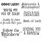 Stamping Bella Good Luck Sentiment Set Cling Stamps eb1459