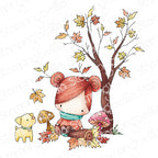Stamping Bella Little Cutie Autumn in the Woods Cling Stamp eb1418
