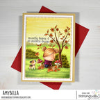 Stamping Bella Little Cutie Autumn in the Woods Cling Stamp eb1418 autumn