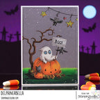 Stamping Bella Little Cutie Ghostly Fun Cling Stamp eb1419 boo