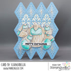 Stamping Bella Little Cutie Yetis Cling Stamp eb1421 christmas