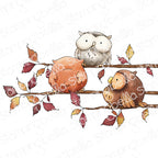 Stamping Bella Little Owl Trio Cling Stamp eb1422
