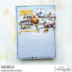 Stamping Bella Little Owl Trio Cling Stamp eb1422 clouds