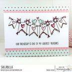 Stamping Bella Lovely Banner Cling Stamp ag1446 treasures