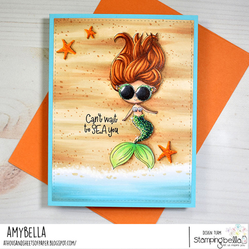Stamping Bella Lunettes - Mermaid Cling Stamp kf1313